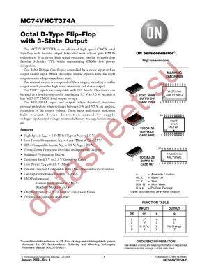 MC74VHCT374ADWRG datasheet  